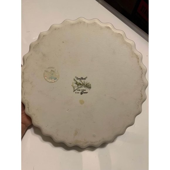 Vintage Eresco Song Bird Fine China Pie Dish 1978 - Picture 2 of 3